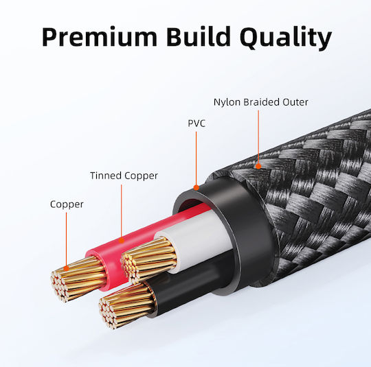 Cabletime CT-AV321-H11G-AG1 Cable 6.3mm male - 3.5mm male 1m CT-AV321-H11G ct-av321-h11g