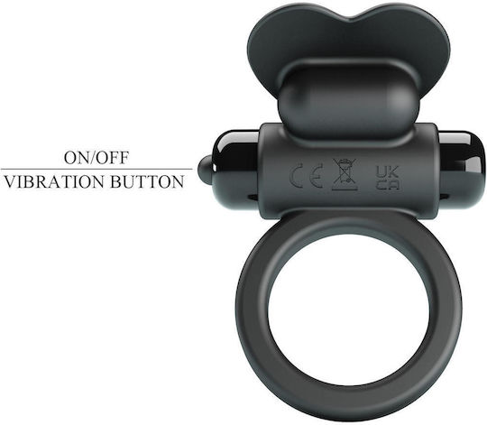Pretty Love Vibrant Penis Ring Debonaire Black 10 Vibration Functions