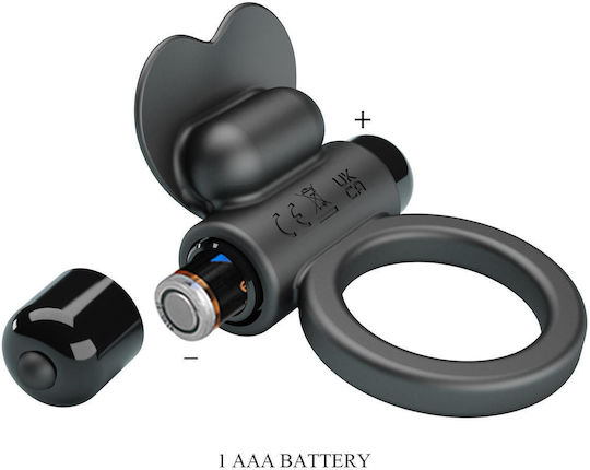 Pretty Love Vibrant Penis Ring Debonaire Black 10 Vibration Functions