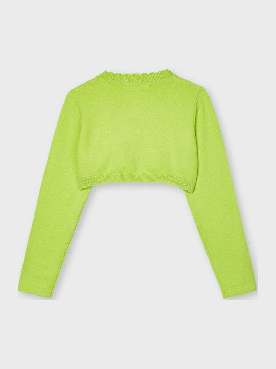 Bolero pentru copii Tricotat verde