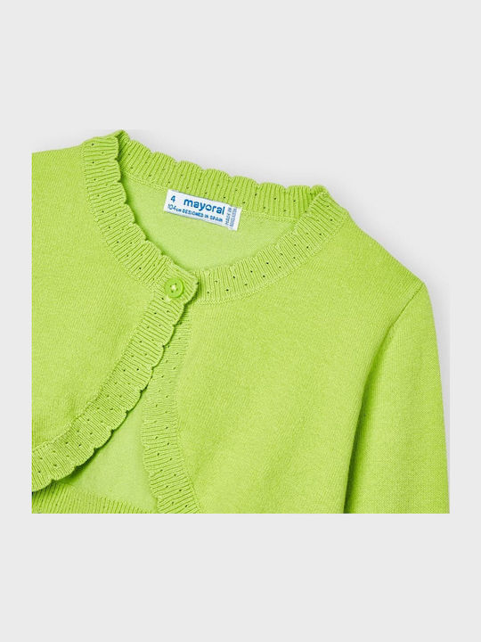Bolero pentru copii Tricotat verde