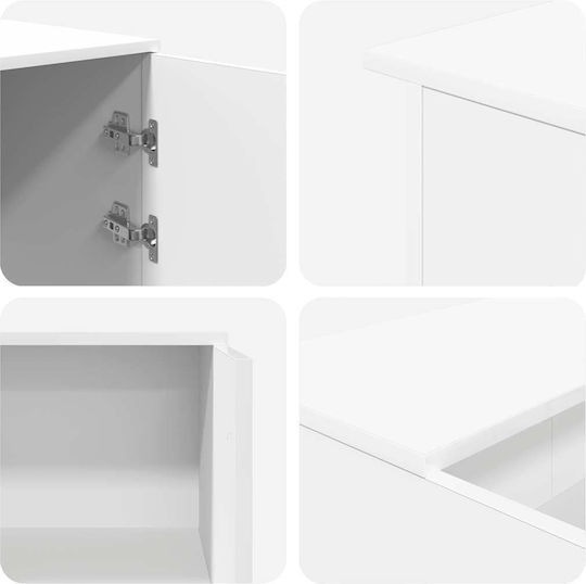 vidaXL Professional Office Reception Desk P135xW50xH103.5cm with Cabinet