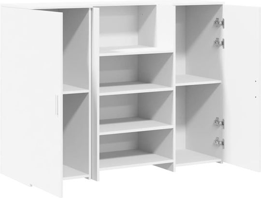 vidaXL Professional Office Reception Desk P135xW50xH103.5cm with Cabinet