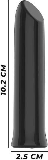 Intense Mini Δονητής Bullet 10.2cm Μαύρος