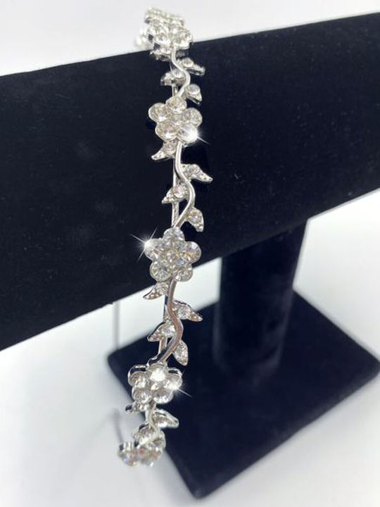 Stunning Bridal Hairband Silver Crystals Jacey