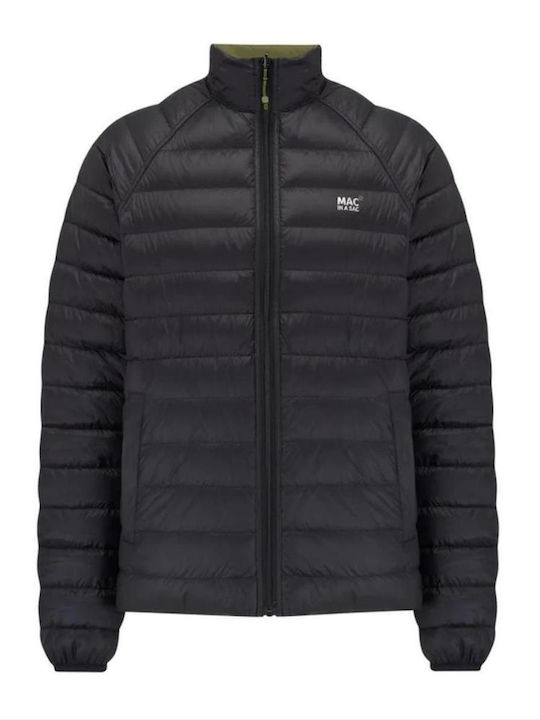 Geacă Puffer Cu Două Fețe Jet Black/Olive