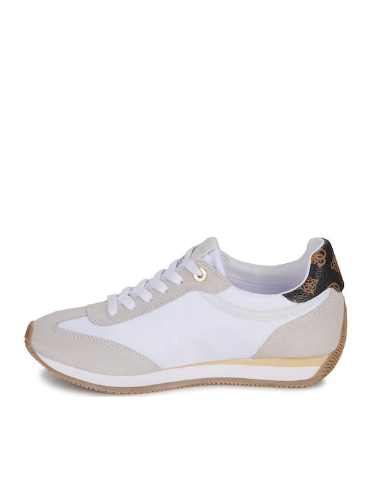Damen Sneakers Brown- White- Beige