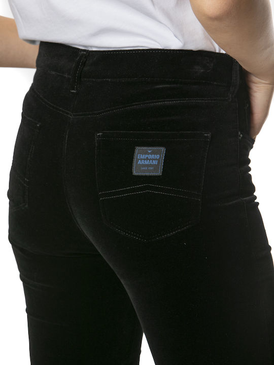 Damen Stoff Hose Schwarz