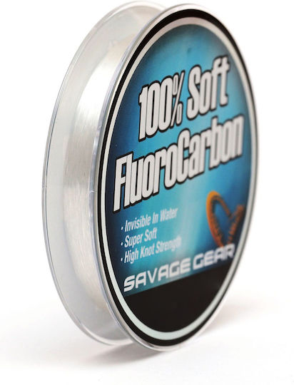 Fir de pescuit invizibil Savage Gear 100% fluorocarbon moale 0,26mm 4,7kg 50m