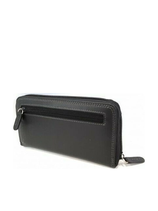 Large Leather Women's Wallet Classic Black
