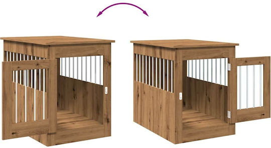 vidaXL Dog House Outdoor Brown 55x80x68cm