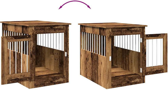 vidaXL Dog House Outdoor Brown 55x80x68cm