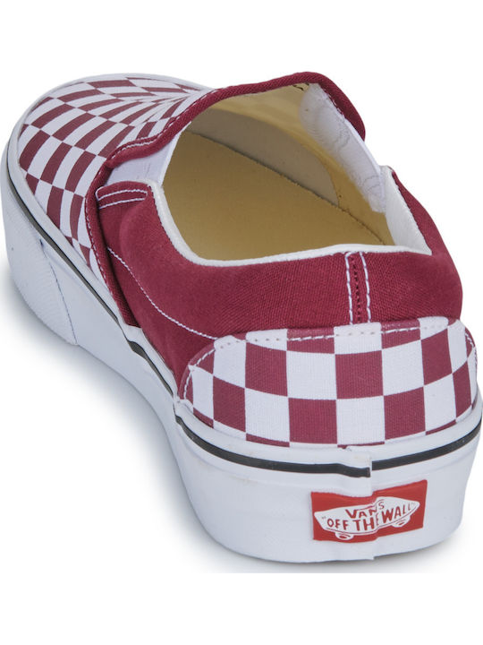 Classic Women's Slip-Ons Burgundy