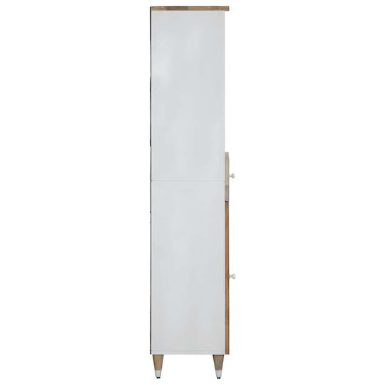 vidaXL Coloană pentru baie pardoseală M38xB33.5xÎnălțime 160cm Maro