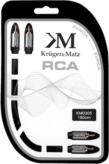 2rca-2rca Кабел 1.8м Kruger&matz