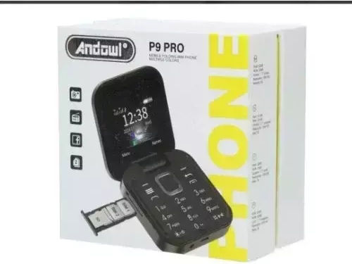 Andowl P9 Pro Dual SIM Mobile with Buttons (English, French, Spanish, Portuguese, Italian, Russian, Arabic, Hebrew) Purple