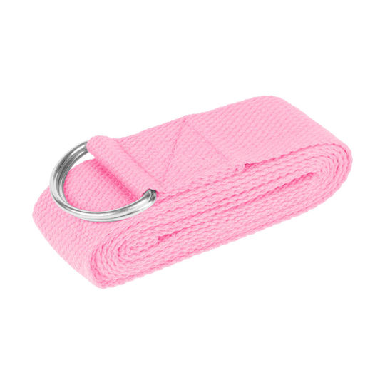 Yoga Strap Exercise Band Pink Rebel Active