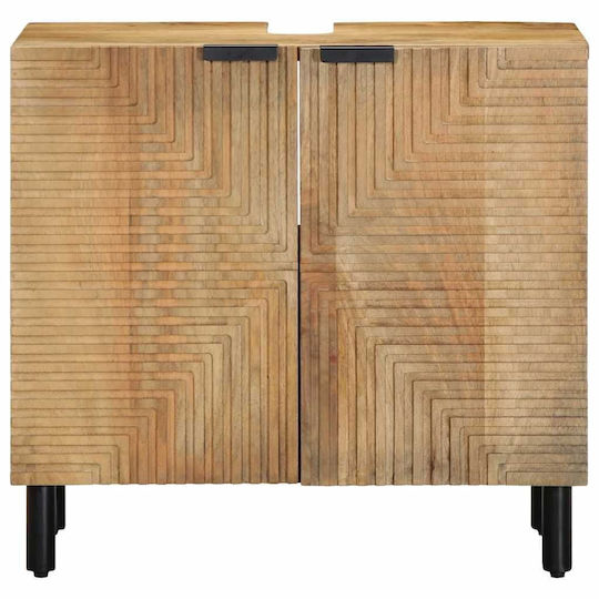 vidaXL Waschtisch ohne Waschbecken L62xB33xH58cm Coffee