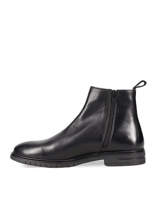 Leather Black Men's Boots