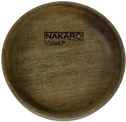 Nakaro Wood Serving Bowl Round Wooden with Diameter 12cm