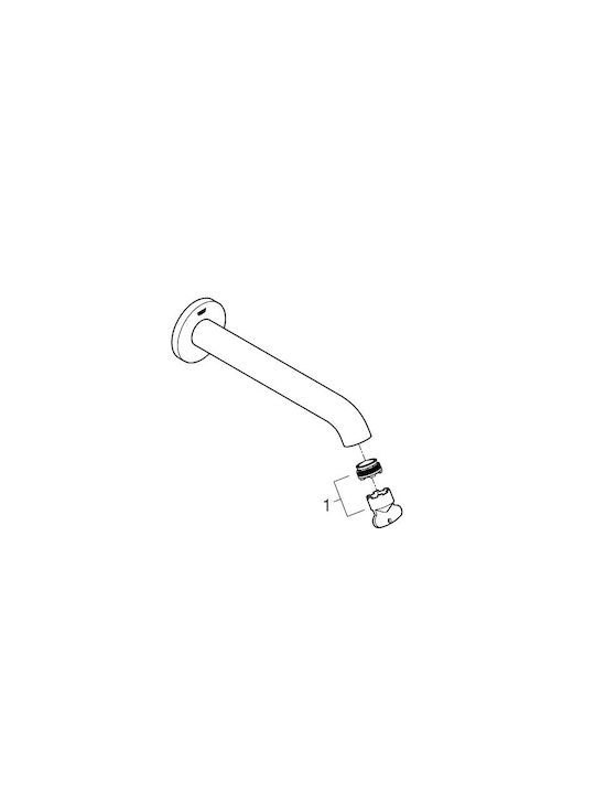 Grohe Built-in Faucet Spout for Shower Inox Silver