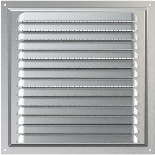 Mmotors Lüftungsgitter 25x25cm Quadratisch mit Sieb