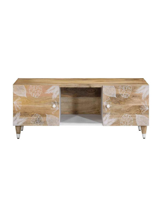 Rectangular Coffee Table from Solid Wood Coffee L100xW54xH40cm.