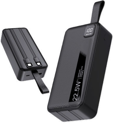 Takemore K-A163 Power Bank 30000mAh with USB-A Port and USB-C Port