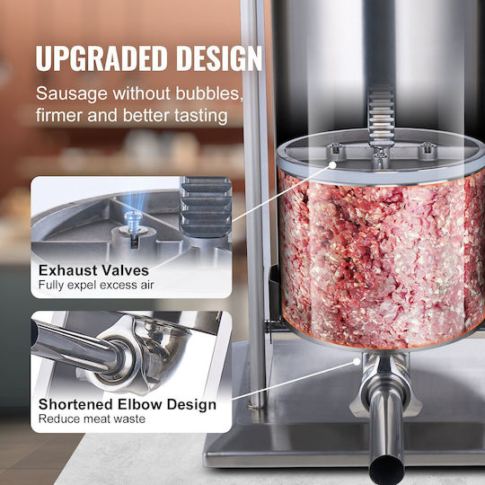 Vevor Sausage Filler Machine with Pedal 25lt
