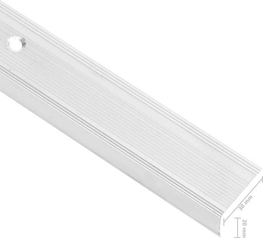 vidaXL Profile Aluminum for Steps Shape G 100x100x3cm 146756