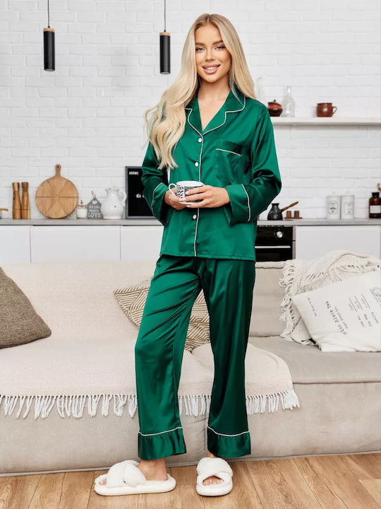 La Lolita Amsterdam Winter Women's Petrol Blue Pyjama Set Tiana