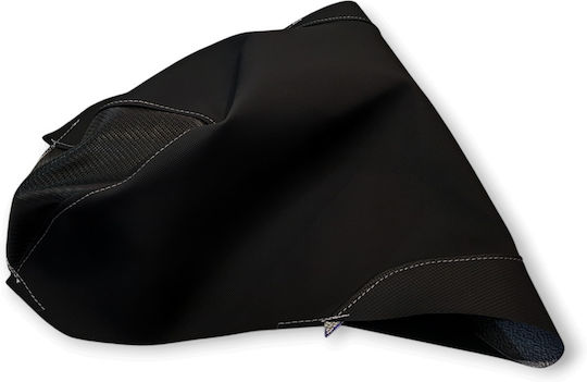 Sh 150 '09-'12 Honda Αντιολισθητικό-carbon Look Κάλυμμα Σέλας Ασημί Ραφές