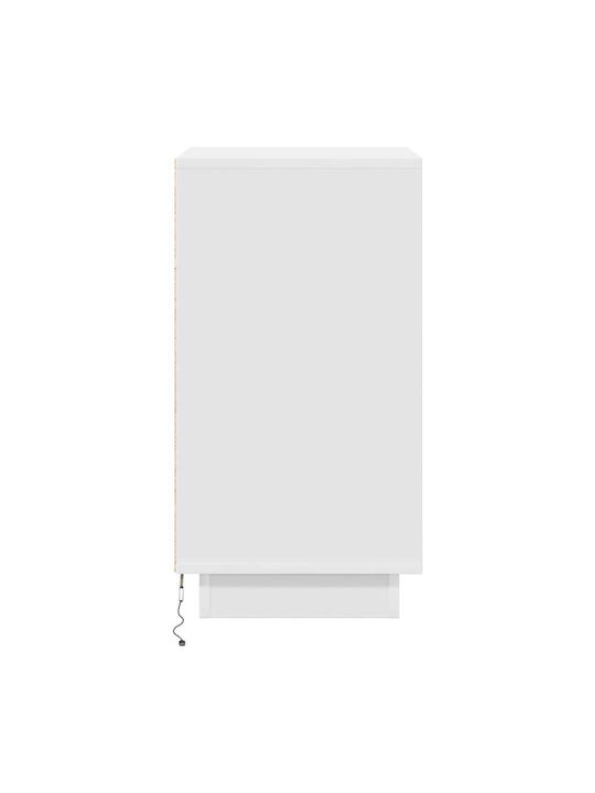 Комод Дървен Бял 38x34x65см