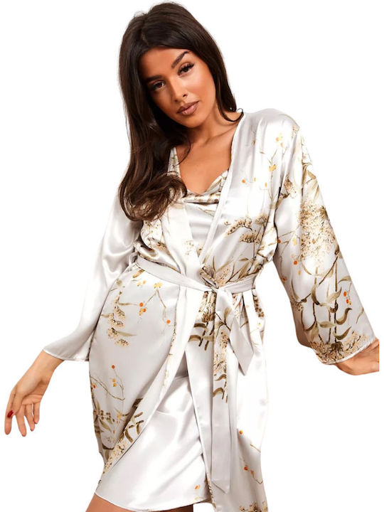 La Lolita Amsterdam Winter Women's Gray Robe Garner