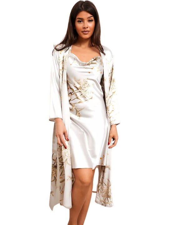 La Lolita Amsterdam Winter Women's Gray Robe Garner