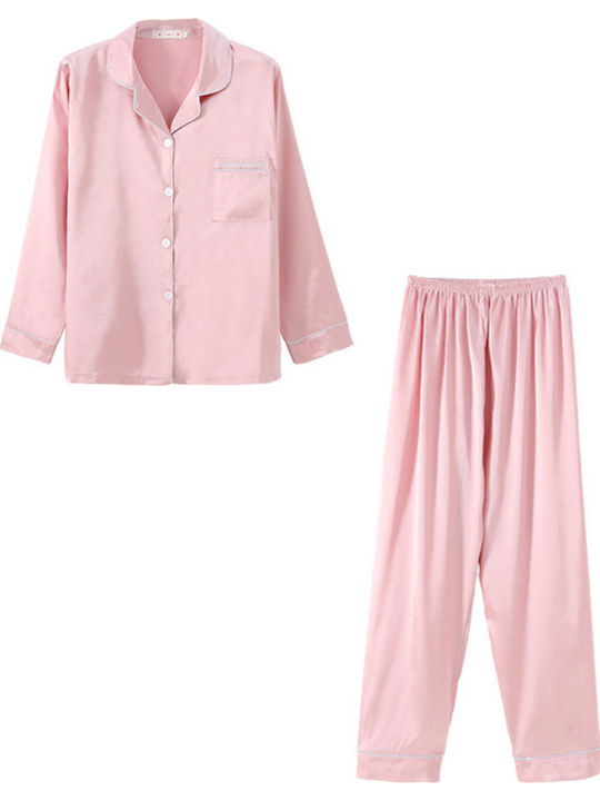 La Lolita Amsterdam Summer Women's Pyjama Set Soft Pink Elia