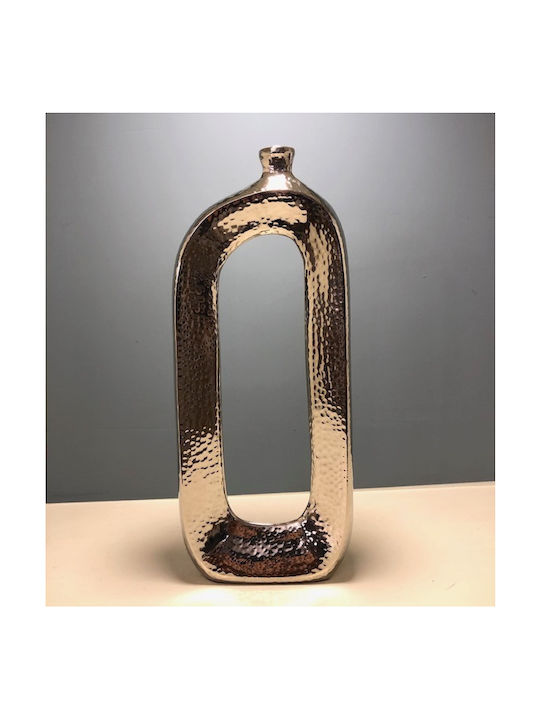 Karvounis Decorative Vase Silver 13x2.5x30.5cm