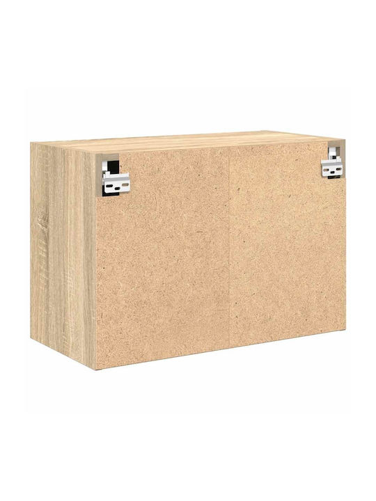 Wall Living Room Cabinet Made of Particle Board Brown 60x30x41cm
