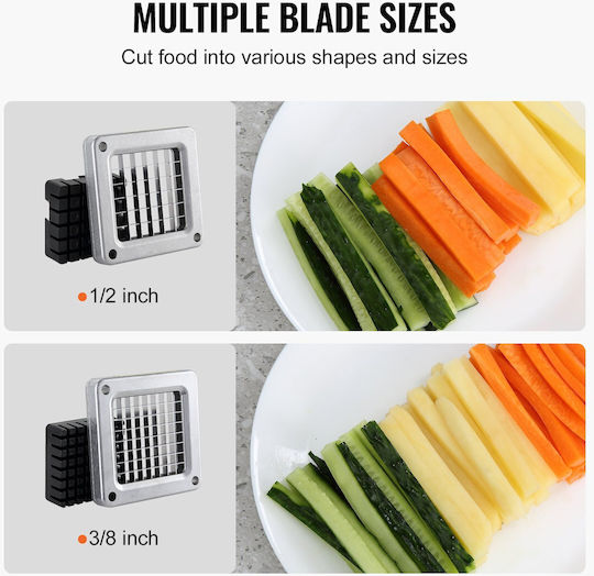 Vevor Stainless Steel Pancake Cutter Vegetable Slicer 2 Blades