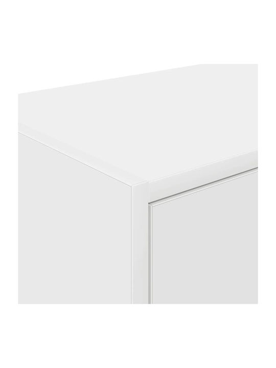 Wall Living Room Cabinet made of Particle Board White 60x30x41cm