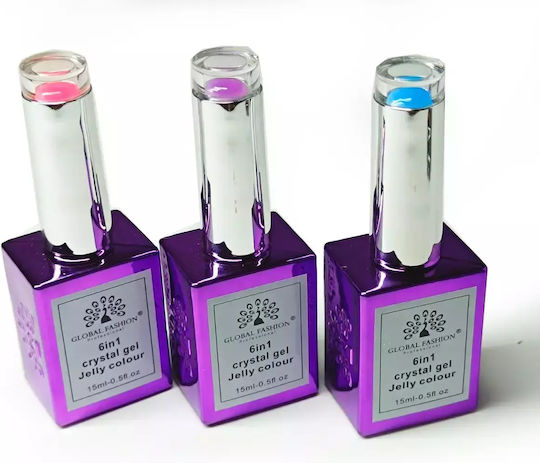Global Fashion Builder Gel Νυχιών Μπλε 15ml