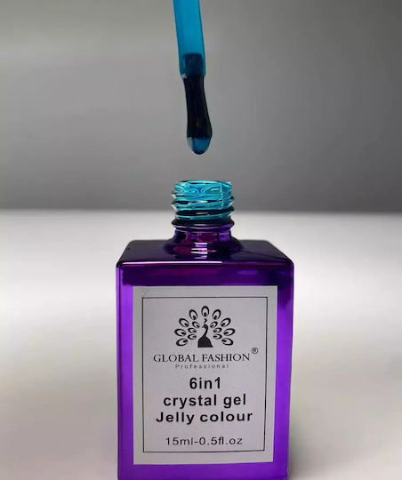 Global Fashion Builder Gel Νυχιών Μπλε 15ml