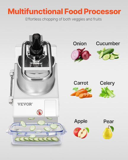 Vevor Food Processor Vegetable Cutter 6 Blades Food Grade Stainless Steel
