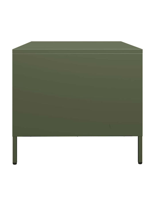 Rectangular Side Metal Green Coffee Table W68.5xL50xH43.5cm