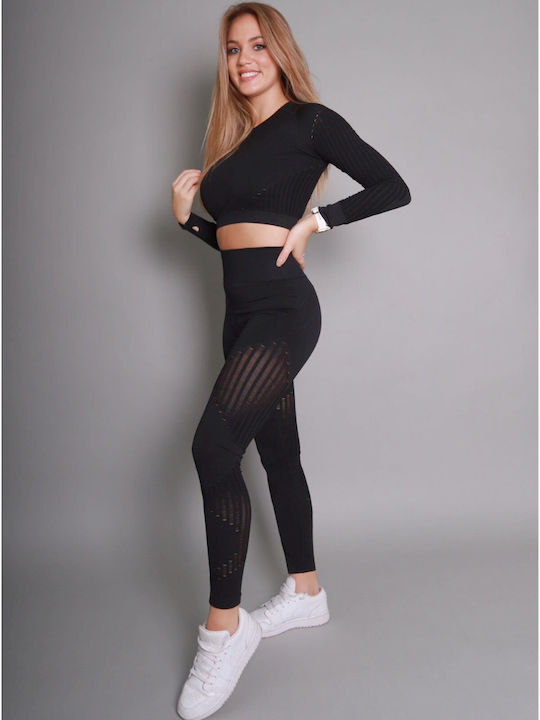 Mitchell Training Women's Long High Waist Leggings Black