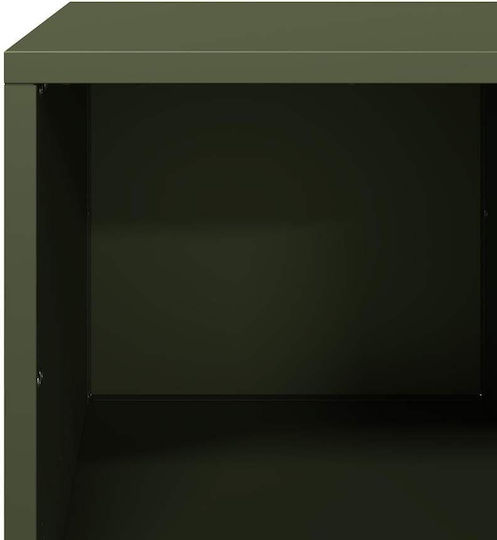 Rectangular Central Metal Coffee Table Green M101.5xP50xH43.5cm