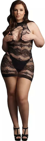 Desire Plus Size Minikleid aus ausgefranstem Stoff