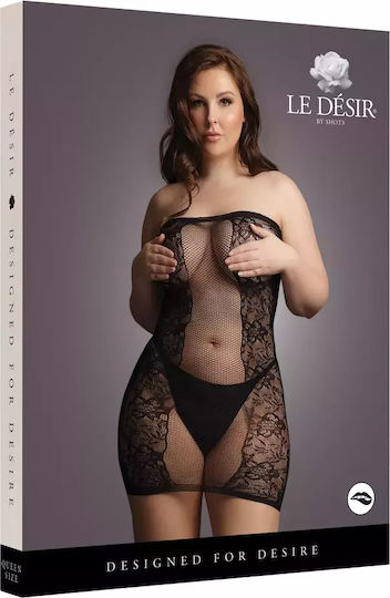 Desire trägerloses Minikleid in Übergröße
