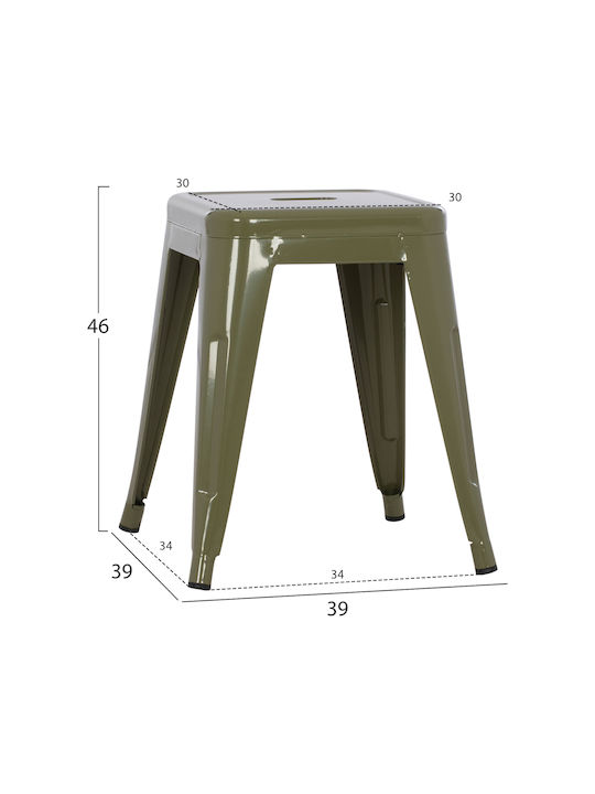 Stool Outdoor Melita Dark Olive