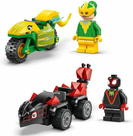 LEGO Marvel Spin and Electro Dinosaur Vehicle Chase for Ages 4+ 124 Pieces